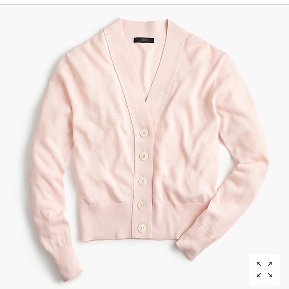 pale pink cardigan